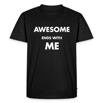 Awesome - T-shirt Premium bio Homme - noir - Devant - Nico (187cm)