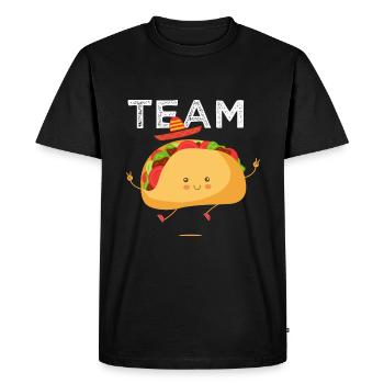 team taco tacos Mexican cuisine - Men's Premium Organic T-Shirt - black - Front - Nico (187cm)
