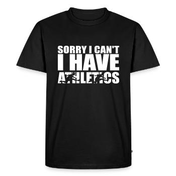 I Have Athlétisme Athletics Proverbe - T-shirt Premium bio Homme - noir - Devant - Nico (187cm)
