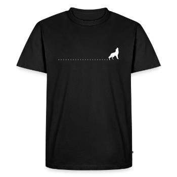 Loup | Sauvage, Sauvage, Conservation de la nature, Changement climatique - T-shirt Premium bio Homme - noir - Devant - Nico (187cm)