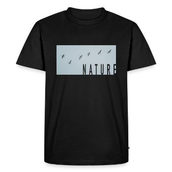 Série Nature - pour les amoureux de la nature - T-shirt Premium bio Homme - noir - Devant - Nico (187cm)