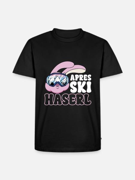Après Ski Haserl - Männer Premium Bio T-Shirt - Schwarz