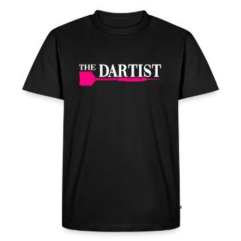 Dart Dart Dart Legend 180 - Men's Premium Organic T-Shirt - black - Front - Nico (187cm)