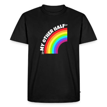 Gay Couple My Other Half Gift - Men's Premium Organic T-Shirt - black - Front - Nico (187cm)
