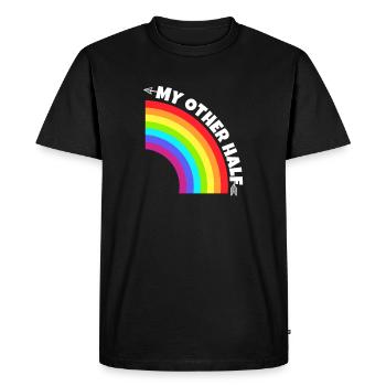 Gay Couple My Other Half Gift - Men's Premium Organic T-Shirt - black - Front - Nico (187cm)