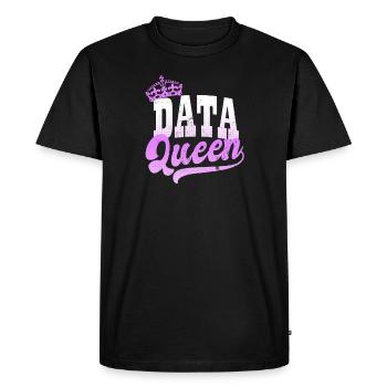 Data Nerd Data Queen Gift - T-shirt Premium bio Homme - noir - Devant - Nico (187cm)