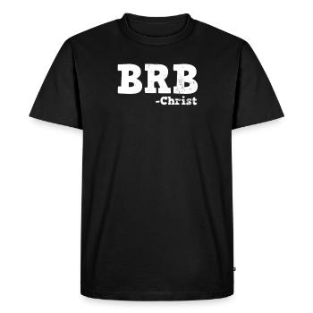 Christian Easter BRB Christ Gift - Men's Premium Organic T-Shirt - black - Front - Nico (187cm)