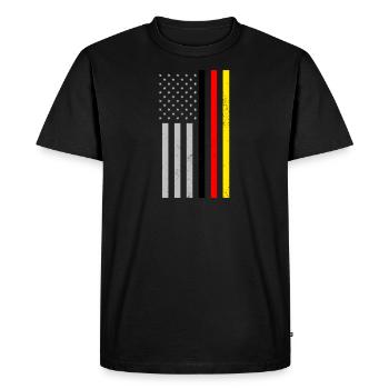 Cadeau de drapeau américain - T-shirt Premium bio Homme - noir - Devant - Nico (187cm)