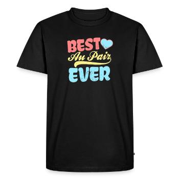 Cadeau Au Pair Meilleur Au Pair Jamais - T-shirt Premium bio Homme - noir - Devant - Nico (187cm)