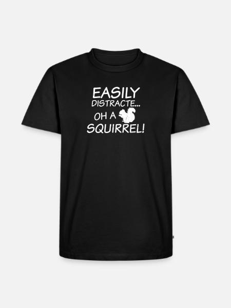 ADHD Easily Distracted Gift - Men's Premium Organic T-Shirt - black