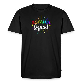 Professeur d’espagnol Español Squad Cadeau - T-shirt Premium bio Homme - noir - Devant - Nico (187cm)