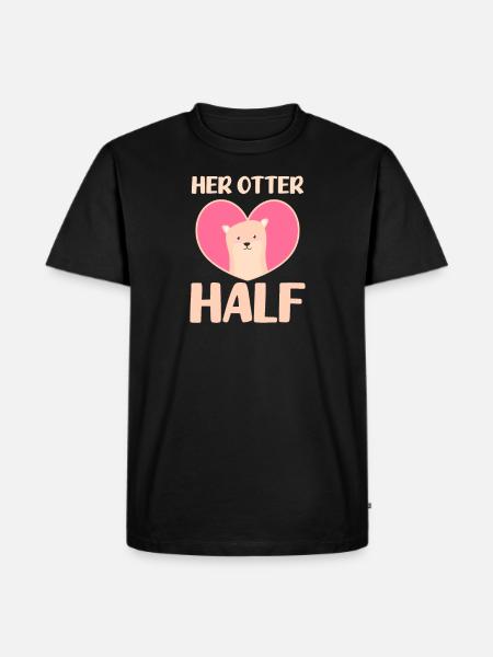 Otter Her Otter Half - Men's Premium Organic T-Shirt - black