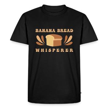 Cuisson du pain Boulangers Boulangers Cuisson du levain - T-shirt Premium bio Homme - noir - Devant - Nico (187cm)