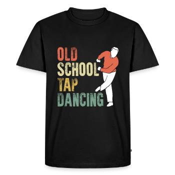 Awesome Old School Tap Dancing For A Tap Dance Tap - Men's Premium Organic T-Shirt - black - Front - Nico (187cm)