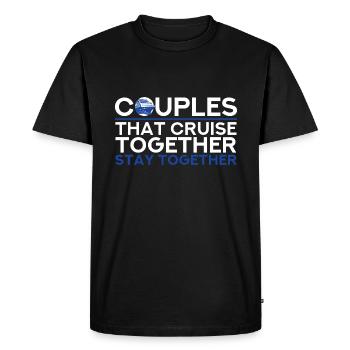 Bateau de croisière - T-shirt Premium bio Homme - noir - Devant - Nico (187cm)
