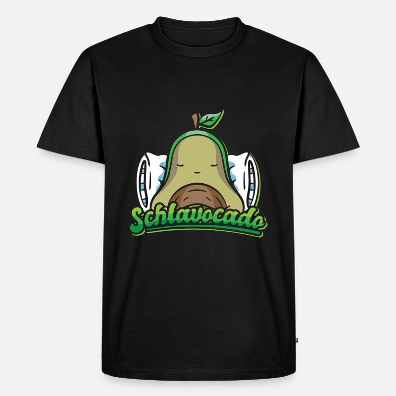 Schlavocado Avocado - Männer Premium Bio T-Shirt - Schwarz