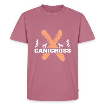 Canicross canicross-girl Hundelauf Hundesport - Männer Premium Bio T-Shirt - Mauve - Vorne - Nico (187cm)