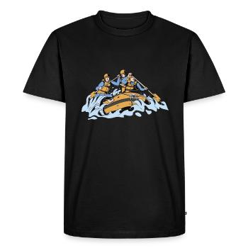 Rafting Squad Outfit for Teams Boating Mountains - Men's Premium Organic T-Shirt - black - Front - Nico (187cm)