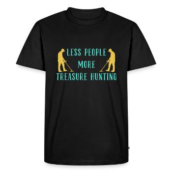 Chasseur de trésors Chasse au trésor Détecteur de métaux - T-shirt Premium bio Homme - noir - Devant - Nico (187cm)