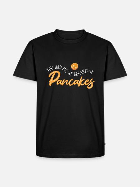 Pancake - Men's Premium Organic T-Shirt - black