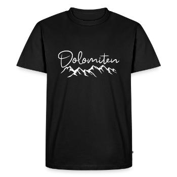 Dolomites Alpes Montagnes - T-shirt Premium bio Homme - noir - Devant - Nico (187cm)