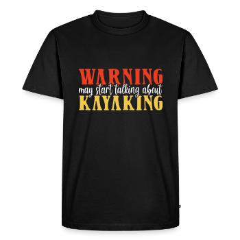 Kayak Kayaking - Men's Premium Organic T-Shirt - black - Front - Nico (187cm)