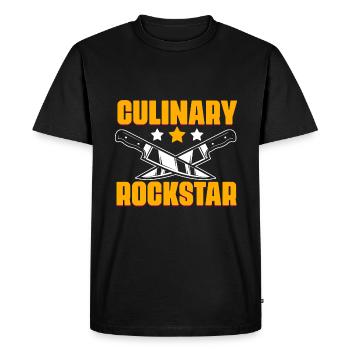 Cuisine culinaire, amusante, professionnelle - T-shirt Premium bio Homme - noir - Devant - Nico (187cm)