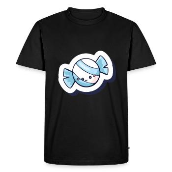 Candy - Men's Premium Organic T-Shirt - black - Front - Nico (187cm)