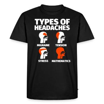 Cadeaux mathématiques humour math - T-shirt Premium bio Homme - noir - Devant - Nico (187cm)