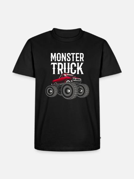 Monstertruck - Männer Premium Bio T-Shirt - Schwarz
