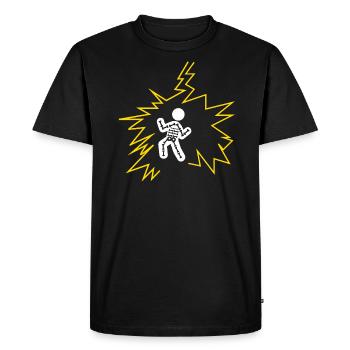 foudre - T-shirt Premium bio Homme - noir - Devant - Nico (187cm)