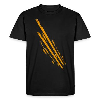 Lignes de vêtements et de tenues sportives - T-shirt Premium bio Homme - noir - Devant - Nico (187cm)