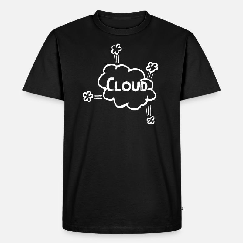 Cloud IT - Männer Premium Bio T-Shirt - Schwarz