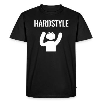 Hardstyle Music - Männer Premium Bio T-Shirt - Schwarz - Vorne - Nico (187cm)
