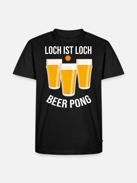beerpong - Männer Premium Bio T-Shirt - Schwarz