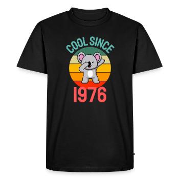 Cool since 1976 Retro Dabbing Koala 46th birthday - Men's Premium Organic T-Shirt - black - Front - Nico (187cm)
