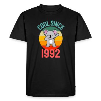 Cool since 1992 Retro Dabbing Koala 30th birthday - Men's Premium Organic T-Shirt - black - Front - Nico (187cm)