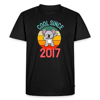 Cool since 2017 Retro Dabbing Koala 5th Birthday - Men's Premium Organic T-Shirt - black - Front - Nico (187cm)