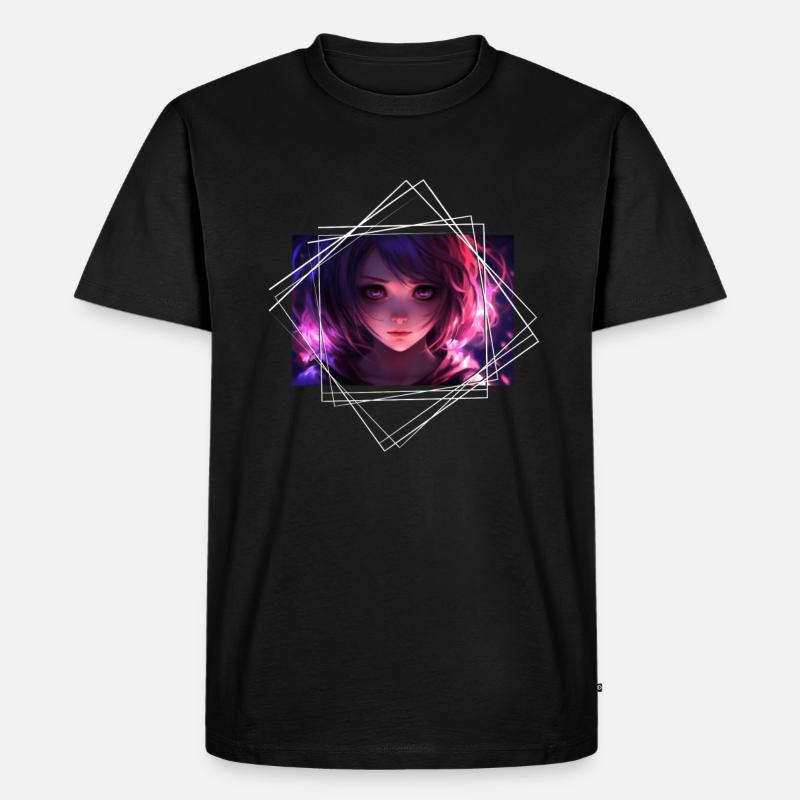 Anime Yandere Charakter - Männer Premium Bio T-Shirt - Schwarz