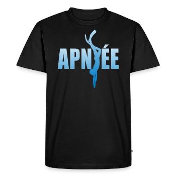 apnée plongée coach plongeur apnéiste - T-shirt Premium bio Homme - noir - Devant - Nico (187cm)