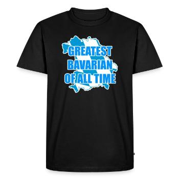 Bavière Dicton bavarois - T-shirt Premium bio Homme - noir - Devant - Nico (187cm)