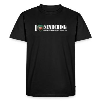 I Love Searching The Quest for the Elusive - Men's Premium Organic T-Shirt - black - Front - Nico (187cm)