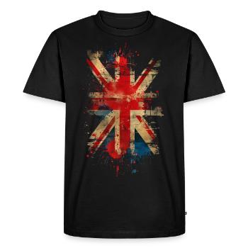 L’Union Jack - T-shirt Premium bio Homme - noir - Devant - Nico (187cm)