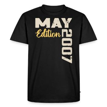 May 2007 Birthday May 2007 Gift May 2007 May - Men's Premium Organic T-Shirt - black - Front - Nico (187cm)