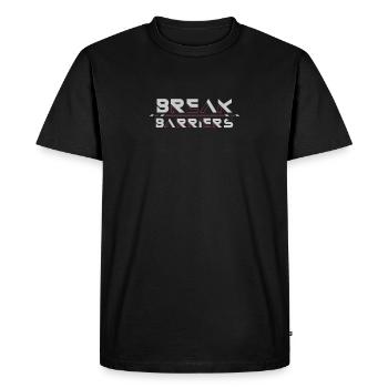Brisez les barrières : tracez votre chemin - T-shirt Premium bio Homme - noir - Devant - Nico (187cm)