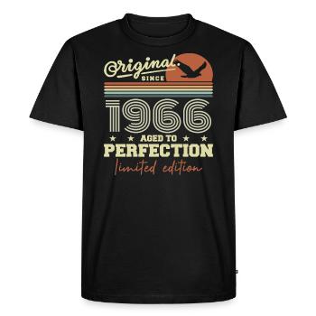 Original 1966 cadeau anniversaire 1945 rétro 1966 - T-shirt Premium bio Homme - noir - Devant - Nico (187cm)