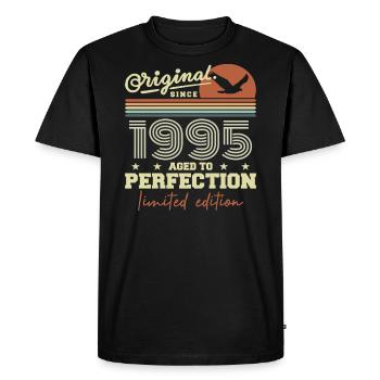 Original 1995 cadeau anniversaire 1995 rétro 1995 - T-shirt Premium bio Homme - noir - Devant - Nico (187cm)