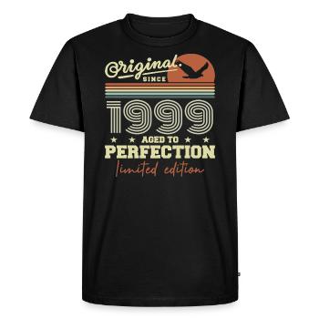 Original 1999 cadeau anniversaire 1999 rétro 1999 - T-shirt Premium bio Homme - noir - Devant - Nico (187cm)