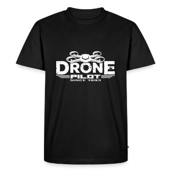Drone Drones Drone Flight Drone Pilot 1993 - Men's Premium Organic T-Shirt - black - Front - Nico (187cm)