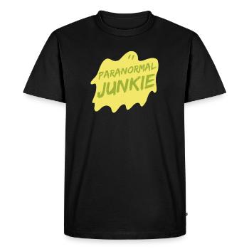 Paranormal Junkie, Chasseur de fantômes - T-shirt Premium bio Homme - noir - Devant - Nico (187cm)